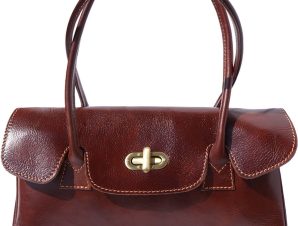 Δερμάτινη Τσάντα Χειρός Lady Firenze Leather 6544 Καφε