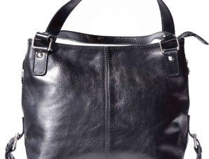 Δερματινη Τσαντα Ωμου Firenze Leather 6547 Μαύρο