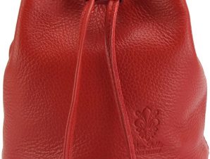 Δερματινη Τσαντα Ωμου Ilaria Firenze Leather 9124 Κόκκινο