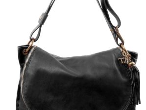 Γυναικεία Τσάντα Δερμάτινη TL141110 Μαύρο Tuscany Leather