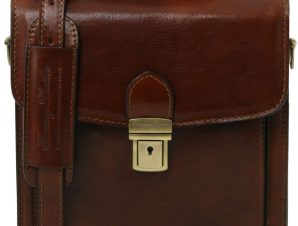 Ανδρικό Τσαντάκι Δερμάτινο David S Καφέ Tuscany Leather