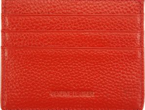 Θήκη Καρτών Δερμάτινη Firenze Leather KB31 Κόκκινο