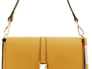 Γυναικεία τσάντα δερμάτινη Nausica Tuscany Leather TL141598 Μουσταρδί