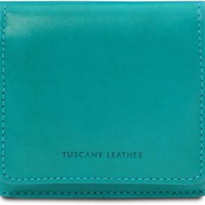Unisex Πορτοφόλι Δερμάτινο Tuscany Leather TL142059 Τιρκουάζ