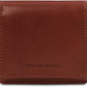 Unisex Πορτοφόλι Δερμάτινο Tuscany Leather TL142059 Καφέ