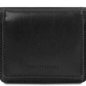 Unisex Πορτοφόλι Δερμάτινο Tuscany Leather TL142059 Μαύρο