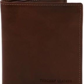 Ανδρικό Πορτοφόλι Δερμάτινο Tuscany Leather TL142064 Καφέ σκούρο