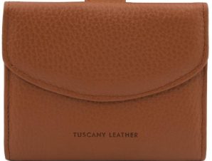 Γυναικείο Πορτοφόλι Δερμάτινο Calliope Tuscany Leather TL142058 Κονιάκ