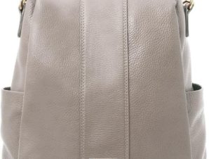 Γυναικεία Τσάντα Δερμάτινη Ώμου / Πλάτης Tuscany Leather TL142138 Γκρι ανοιχτό