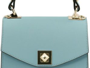 Γυναικεία Τσάντα Δερμάτινη Tuscany Leather TL142203 Μπλε ανοιχτό