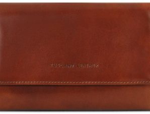 Γυναικείο Πορτοφόλι Δερμάτινο Tuscany Leather TL140796 Καφέ